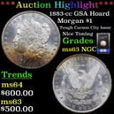 1883-cc GSA Hoard Morgan Dollar $1 Grades Select Unc