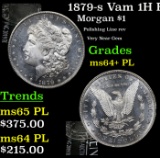 1879-s Vam 1H R5 Morgan Dollar $1 Grades Choice Unc+ PL