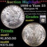 ***Auction Highlight*** 1898-o Vam 23 Morgan Dollar $1 Graded ms66+ By SEGS (fc)