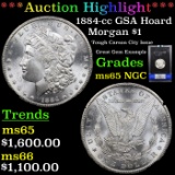 1884-cc GSA Hoard Morgan Dollar $1 Grades GEM Unc