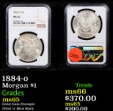 NGC 1884-o Morgan Dollar $1 Graded ms65 By NGC