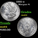 1881-o Morgan Dollar $1 Grades Choice Unc