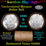 ***Auction Highlight*** 1890 & CC Uncirculated Morgan Dollar Shotgun Roll (fc)