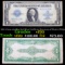 1923 $1 large size Blue Seal Silver Certificate, Signatures of Woods & White Grades vf, very fine