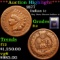 ***Auction Highlight*** 1877 Indian Cent 1c Graded f, fine By USCG (fc)