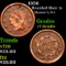 1856 Braided Hair Large Cent 1c Grades vf details