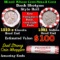 Mixed small cents 1c orig shotgun roll, 1919-s Wheat Cent, 1881 Indian cent other end, Seal Strong W