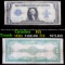 1923 $1 large size Blue Seal Silver Certificate, Signatures of Speelman & White Grades f+