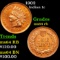 1902 Indian Cent 1c Grades Choice Unc RB