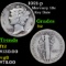 1921-p Mercury Dime 10c Grades f, fine