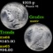 1923-p Peace Dollar $1 Grades GEM+ Unc