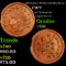 1863 Indian NY-105-I-3A Mint Error Civil War Token 1c Grades vf++