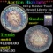 ***Auction Highlight*** 1857-p Rainbow Toned Seated Liberty Dime 10c Graded Select+ Unc By USCG (fc)