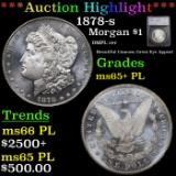 ***Auction Highlight*** 1878-s Morgan Dollar $1 Graded ms65+ PL By SEGS (fc)
