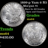 1899-p Vam 6 R5 Morgan Dollar $1 Grades Choice Unc