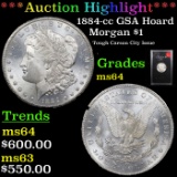 ***Auction Highlight*** 1884-cc GSA Holder Morgan Dollar $1 Grades Choice Unc (fc)