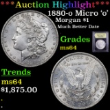 ***Auction Highlight*** 1880-o Micro 'o' Morgan Dollar $1 Graded Choice Unc By USCG (fc)