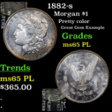 1882-s Morgan Dollar $1 Grades GEM Unc PL