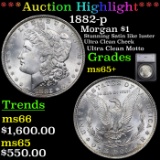 ***Auction Highlight*** 1882-p Morgan Dollar $1 Graded ms65+ By SEGS (fc)