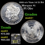 1881-s /s Vam 14 I3 R4 Morgan Dollar $1 Grades Select Unc