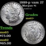 1889-p vam 27  Morgan Dollar $1 Grades Select Unc