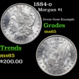 1884-o Morgan Dollar $1 Grades GEM Unc