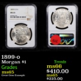 NGC 1899-o Morgan Dollar $1 Graded ms65 By NGC