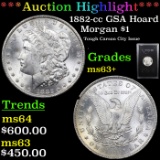 ***Auction Highlight*** 1882-cc GSA Holder Morgan Dollar $1 Grades Select+ Unc (fc)