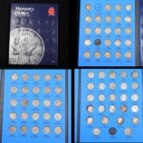 ***Auction Highlight*** Near Complete Mercury Dime Book 1916-1945 74 coins (fc)