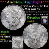 ***Auction Highlight*** 1886-o Vam 26 R5 Morgan Dollar $1 Graded Select Unc By USCG (fc)