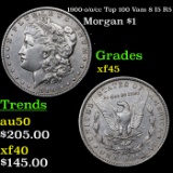 1900-o/o/cc Top 100 Vam 8 I5 R5 Morgan Dollar $1 Grades xf+