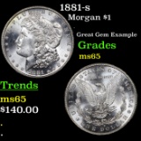 1881-s Morgan Dollar $1 Grades GEM Unc