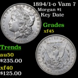 1894/1-o Vam 7 Morgan Dollar $1 Grades xf+