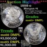 ***Auction Highlight*** 1898-o Morgan Dollar $1 Graded ms65+ DMPL By SEGS (fc)