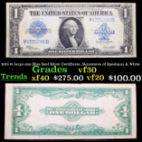 1923 $1 large size Blue Seal Silver Certificate, Signatures of Speelman & White Grades vf++