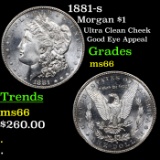 1881-s Morgan Dollar $1 Grades GEM+ Unc