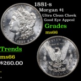 1881-s Morgan Dollar $1 Grades GEM+ Unc