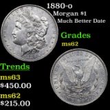 1880-o Morgan Dollar $1 Grades Select Unc