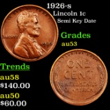 1926-s Lincoln Cent 1c Grades Select AU