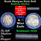 Buffalo Nickel Shotgun Roll in Old Bank Style 'Bell Telephone' Wrapper 1924 & s Mint Ends Grades