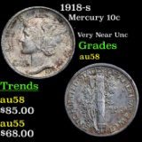 1918-s Mercury Dime 10c Grades Choice AU/BU Slider