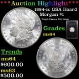 ***Auction Highlight*** 1884-cc GSA Holder Morgan Dollar $1 Grades Choice Unc (fc)