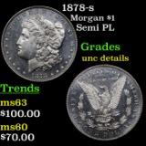 1878-s Morgan Dollar $1 Grades Unc Details