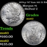 1878-p 7tf Vam 163 I3 R4 Morgan Dollar $1 Grades Select Unc