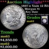 ***Auction Highlight*** 1897-o Vam 12 R5 Morgan Dollar $1 Graded Select Unc By USCG (fc)