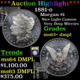 ***Auction Highlight*** 1881-o Morgan Dollar $1 Graded Select Unc+ DMPL By USCG (fc)