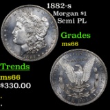 1882-s Morgan Dollar $1 Grades GEM+ Unc