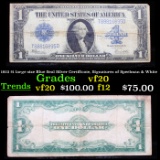 1923 $1 large size Blue Seal Silver Certificate, Signatures of Speelman & White Grades vf, very fine