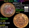 ***Auction Highlight*** 1804 C-8 Draped Bust Half Cent 1/2c Graded Select AU By USCG (fc)
