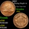 1857 Flying Eagle Cent 1c Grades vf+